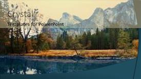  Presentation with yosemite - Slides featuring falling season in yosemite background and a blonde colored foreground
