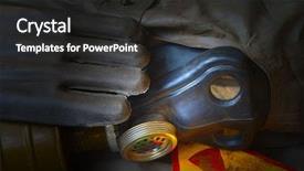  Presentation with gas - Audience pleasing slides consisting of fallout - gas mask backdrop and a dark gray colored foreground