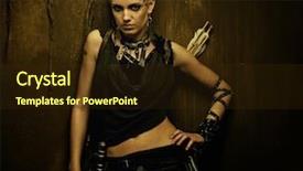  Presentation with wall - PPT layouts with fence flowers bright relaxing cheery background and a mint green colored foreground