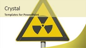  Presentation with nuclear - PPT layouts enhanced with fallout - nuclear background and a yellow colored foreground