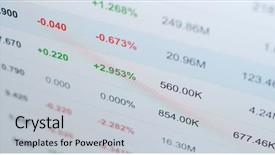  Presentation with market data - Audience pleasing presentation design consisting of fallout - stock market data backdrop and a lemonade colored foreground