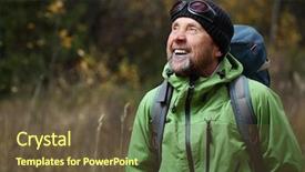  Presentation with elderly - Amazing slide set having falls elderly - happy mature backpacker backdrop and a tawny brown colored foreground