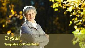  Presentation with eleanor and park - Cool new PPT theme with falls elderly - photo of senior woman backdrop and a tawny brown colored foreground