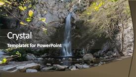  Presentation with los angeles - Presentation theme consisting of falls in the san gabriel background and a  colored foreground