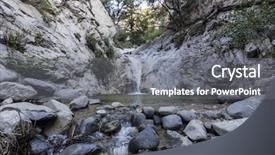  Presentation with city of los angeles ca - PPT layouts with falls in the san gabriel background and a gray colored foreground
