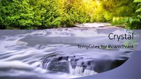  Presentation with bond - PPT layouts enhanced with falls in upper peninsula michigan background and a light blue colored foreground