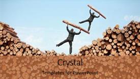  Presentation with business man climbs up to the top of 3d success stairs steps - Cool new theme with falls index - balancing business man on top backdrop and a red colored foreground