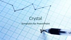  Presentation with profit - Amazing slide deck having falls index - pen drawing a profit graph backdrop and a cool aqua colored foreground