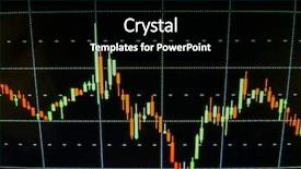  Presentation with market stock market education - PPT theme featuring falls index - sharp falling stock market price background and a black colored foreground