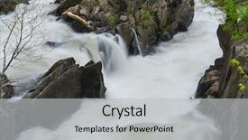  Presentation with virginia - Presentation theme featuring falls national park on potomac background and a light gray colored foreground