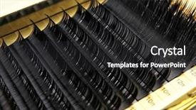  Presentation with eyelashes - Amazing theme having false eyelashes in pack close backdrop and a dark gray colored foreground