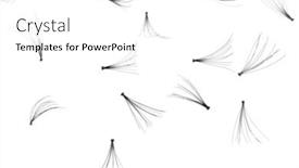  Presentation with eyelashes - Beautiful PPT theme featuring false eyelashes on white background backdrop and a white colored foreground