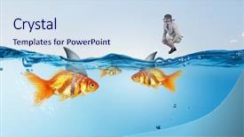  Presentation with risk - Colorful presentation theme enhanced with false risk for your business backdrop and a sky blue colored foreground