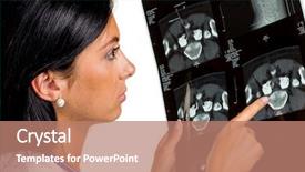  Presentation with doctor - Amazing slide deck having familiy - doctor with radiograph backdrop and a coral colored foreground