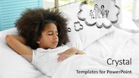  Presentation with childcare - Presentation theme with family adoption custody and childcare background and a white colored foreground