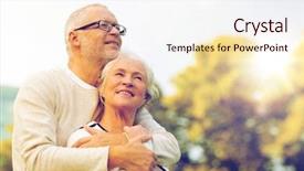  Presentation with family tourism - Audience pleasing slides consisting of family age tourism travel backdrop and a lemonade colored foreground