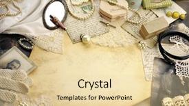  Presentation with album - Audience pleasing slide deck consisting of family album - vintage composition backdrop and a lemonade colored foreground