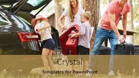  Presentation with family children - Audience pleasing slide set consisting of family-and-children-together backdrop and a yellow colored foreground