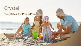  Presentation with family - Cool new slides with family-and-leisure-concept-happy backdrop and a cream colored foreground