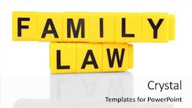  Presentation with child custody - Slide set having family battle - objects regarding child-custody and divorce background and a  colored foreground