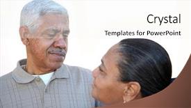  Presentation with couple - Audience pleasing presentation design consisting of family bond - minority couple set backdrop and a white colored foreground