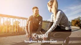  Presentation with friendship - Slide deck featuring family bridge - fitness sport friendship and lifestyle background and a tawny brown colored foreground