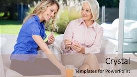  Presentation with deck of playing cards - PPT theme with  background and a  colored foreground