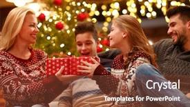  Presentation with loving hearts love heart candy - Theme enhanced with family celebration - loving mother giving her excited background and a  colored foreground