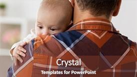  Presentation with happy baby - Cool new presentation theme with family childhood babyhood and people backdrop and a  colored foreground