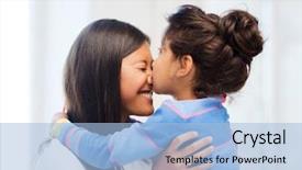  Presentation with broken family children sad - Cool new slides with family children and happy people backdrop and a  colored foreground