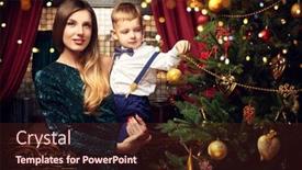  Presentation with celebrate - PPT theme enhanced with family-christmas-and-new-year background and a wine colored foreground