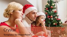  Presentation with christmas borders winter - Colorful PPT theme enhanced with family christmas x-mas winter backdrop and a red colored foreground