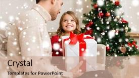  Presentation with christmas borders winter - Audience pleasing slide deck consisting of family christmas x-mas winter backdrop and a  colored foreground