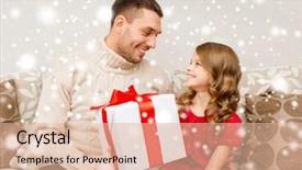  Presentation with christmas borders winter - Slide set consisting of family christmas x-mas winter background and a  colored foreground