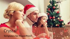  Presentation with christmas borders winter - Audience pleasing presentation theme consisting of family christmas x-mas winter backdrop and a coral colored foreground