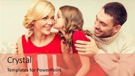  Presentation with christmas borders winter - Presentation design with family christmas x-mas winter background and a coral colored foreground