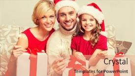  Presentation with christmas borders winter - Presentation theme enhanced with family christmas x-mas winter background and a coral colored foreground