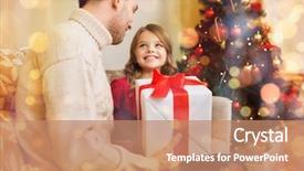  Presentation with christmas borders winter - PPT layouts enhanced with family christmas x-mas winter background and a coral colored foreground