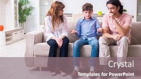  Presentation with conflict - Slide deck enhanced with family-conflict-with-husband background and a gray colored foreground