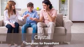  Presentation with conflict - Theme with family-conflict-with-husband background and a gray colored foreground