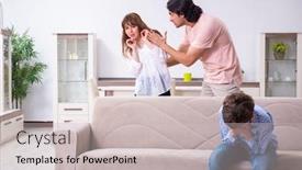 Presentation with conflict - Theme with family-conflict-with-husband background and a soft green colored foreground