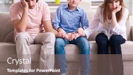  Presentation with wife - PPT theme consisting of family-conflict-with-husband background and a gray colored foreground