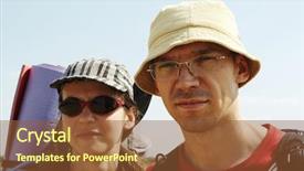  Presentation with little boy - Amazing presentation having family crest - girl and boy in hike backdrop and a  colored foreground