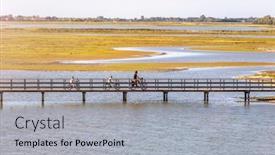  Presentation with cycling - Colorful slides enhanced with family-cycling-in-the-dutch backdrop and a light gray colored foreground