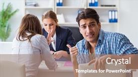  Presentation with family - Audience pleasing slides consisting of family dissappointed at high interest backdrop and a coral colored foreground