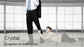  Presentation with leave - Cool new theme with 3d emotional abuse - do not leave me alone backdrop and a light gray colored foreground