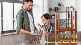  Presentation with home improvement - Presentation featuring family-diy-and-home-improvement background and a tawny brown colored foreground