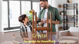  Presentation with home improvement - Slides featuring family-diy-and-home-improvement background and a tawny brown colored foreground