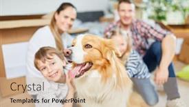  Presentation with new home - Theme featuring family-dog-is-sitting background and a lemonade colored foreground