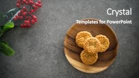  Presentation with traditional chinese character - PPT layouts with family during mid-autumn festival background and a gray colored foreground